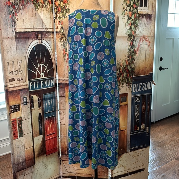 Gudrun Sjoden “Couleur” Jersey Dress, Blue Print, Size Medium - Picture 6 of 13